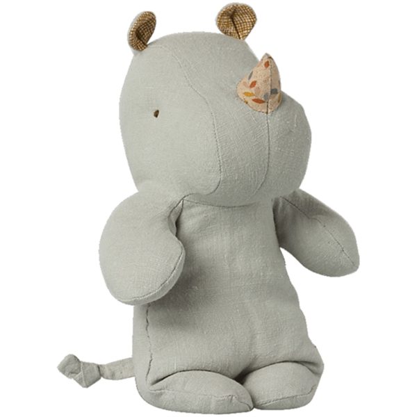 Maileg Safari Friends Rhino Small Pegion Blue Online now