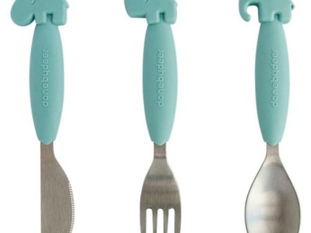 Done by Deer YummyPlus Easy Grip Cutlery Set Blue For Discount