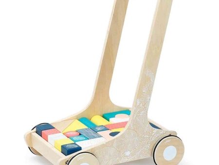 Vilac Wooden Walker with Blocks Discount