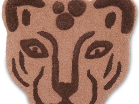 Ferm Living Leopard Head Floor   Wall Rug on Sale