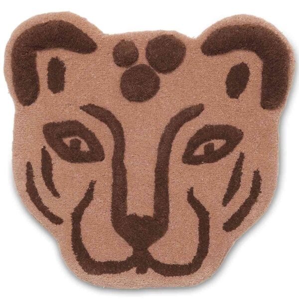 Ferm Living Leopard Head Floor   Wall Rug on Sale