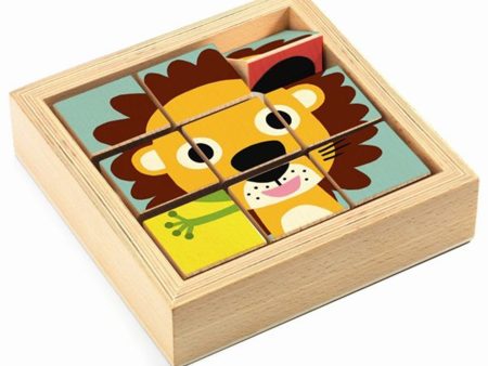 Djeco Wooden Blocks Puzzle Tournanimo Supply