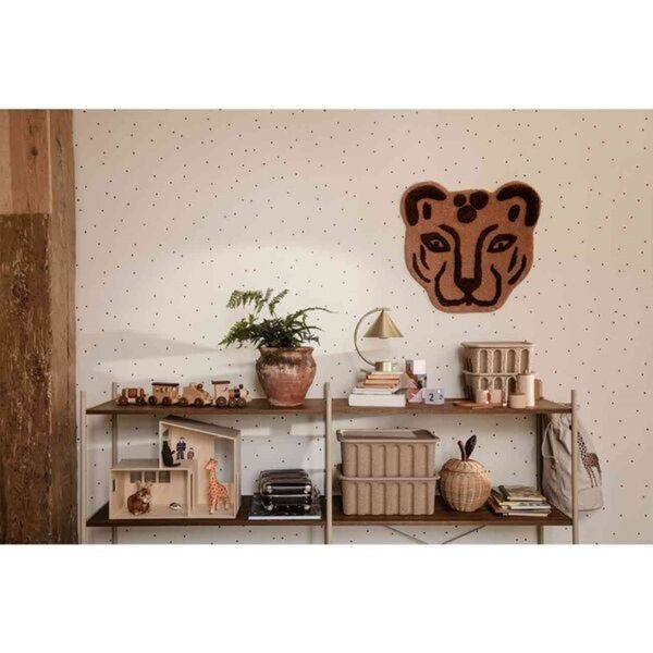 Ferm Living Leopard Head Floor   Wall Rug on Sale