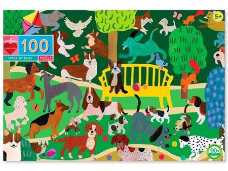 Eeboo Puzzle 100 Pieces - Dog at Play on Sale