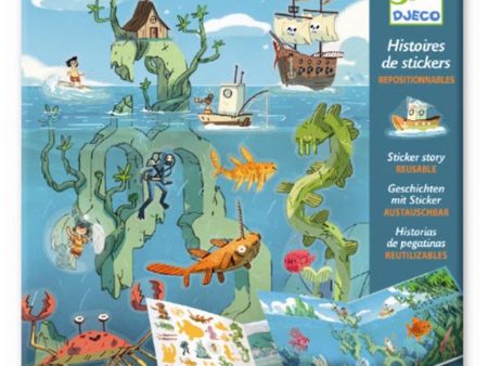 Djeco Stickers Reusable Under the Sea Online