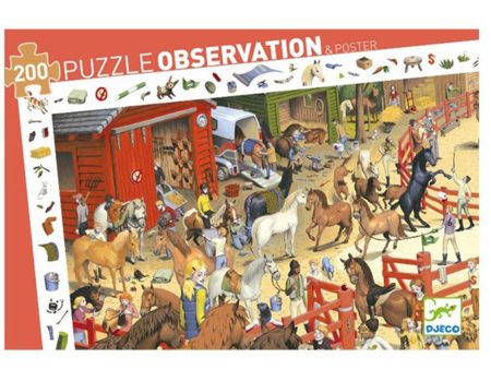 Djeco Observation Puzzle Horses Online Hot Sale