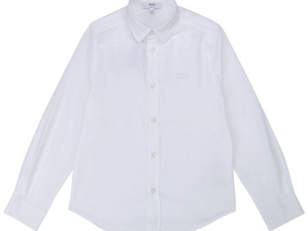 Hugo Boss Boy Skjorte White Online Sale