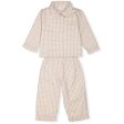 Lalaby Beige Gingham Classic Pyjamas Online Hot Sale