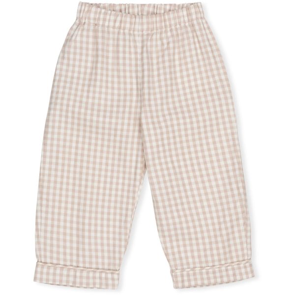 Lalaby Beige Gingham Classic Pyjamas Online Hot Sale