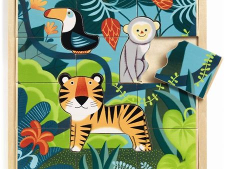 Djeco Puzzle Bois Puzzlo Jungle Hot on Sale