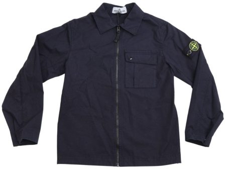 Stone Island Navy Blue Skjorte Cheap