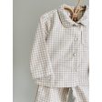 Lalaby Beige Gingham Classic Pyjamas Online Hot Sale