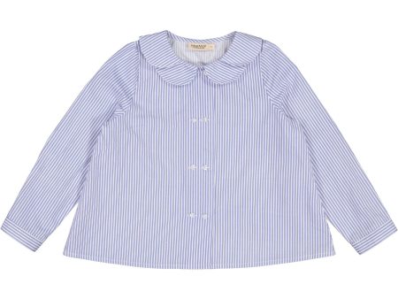 MarMar Poplin Bolich Blue Strips Talea Skjorte Online now