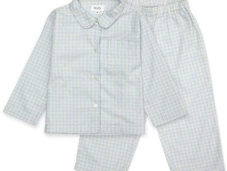 Lalaby Blue Gingham Classic Pyjamas Fashion